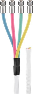 80 dB Quattro Coaxial Antenna Cable Set, Double Shielded, CCS