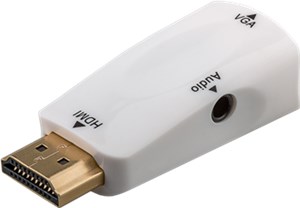 Adattatore HDMI™/VGA compatto incl. audio, dorato