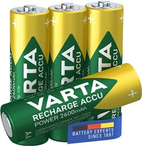 AA (Mignon)/HR6 (5716) ricaricabile - 2600 mAh, 4 pezzi/blister