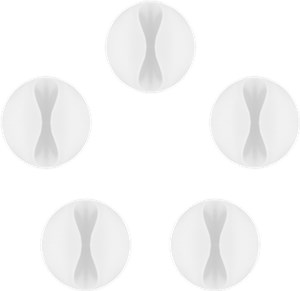 Cable Management 1 Slot, White