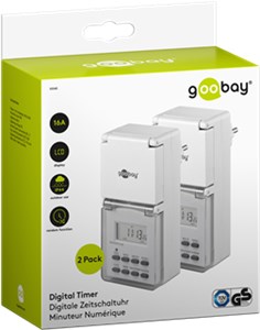 Set of 2, Digital Timer IP44