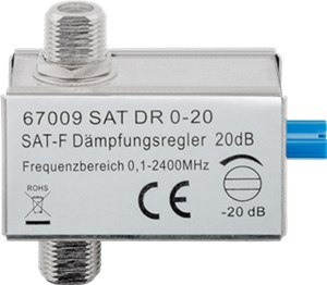 Adjustable attenuator 0 dB - 20 dB Adjustable attenuator 0 dB - 20 dB