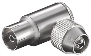 Raccord Coudé Coaxial avec Fixation par Vis