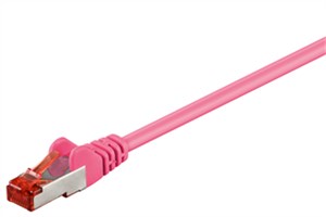 CAT 6 Câble Patch, S/FTP (PiMF), magenta, 0,15 m