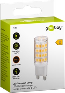 Lampadina LED G9 compatta, 3 W