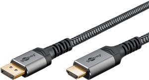 Cavo da DisplayPort™ a HDMI™, [lunghezza del cavo Techdat] m, Sharkskin Grey