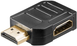 Adattatore HDMI™ angolare 270° orizzontale, 8K @ 60 Hz, placcato oro