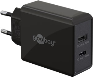 USB-C™ PD Dual-Schnellladegerät (30 W) schwarz