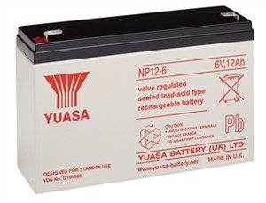 Lead acid battery 6 V, 12,0 Ah (NP12-6)