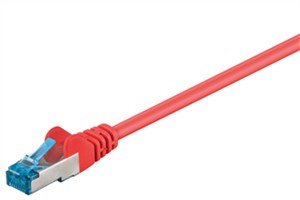 CAT 6A patch cable, S/FTP (PiMF), red