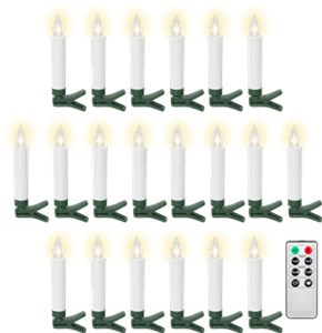20 candele senza fili per l'albero di Natale a LED