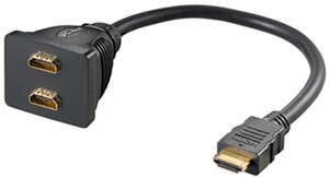 HDMI™-Kabeladapter, vergoldet
