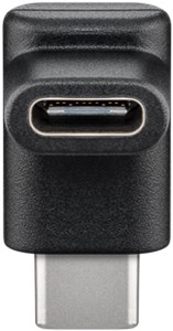 Adapter USB-C™ auf USB-C™ 90°, schwarz