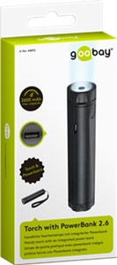 Torch with power bank 2.6 (2.600 mAh) Torch with power bank 2.6 (2.600 mAh)