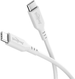 Cavo in silicone USB-C™, 1,5 m, bianco