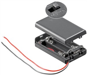 3x AAA (Micro) Batteriehalter