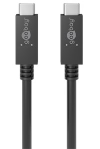 Câble USB-C™, USB 3.2, 100 W, 20 Gbit/s, Power Delivery, 0,5 m, noir