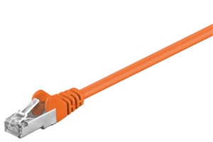 CAT 5e Câble Patch, F/UTP, orange, 0,25 m