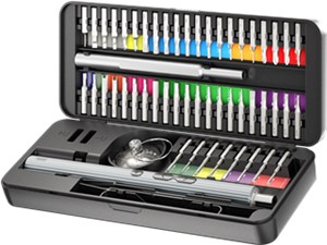 58in1 Elektrischer Schraubendreher mit 50-tlg. Präzisions-Bitsatz