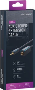 Câble d'extension AUX 3,5 mm, stéréo