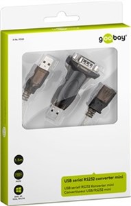 USB seriell RS232 Konverter mini, Transparent USB seriell RS232 Konverter mini, Transparent
