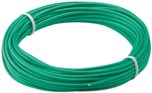 Insulated Copper Wire, 10 m, green