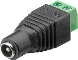 Terminal Block 2-pin > DC-Buchse (5,50 x 2,10 mm)