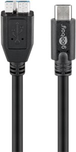 USB-C™ auf Micro-B 3.0 Kabel, schwarz