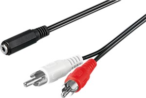 Audio-Kabeladapter 3,5-mm-Buchse zu Cinch-Stecker