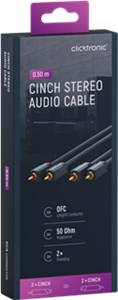 Cinch-Kabel, stereo Cinch-Kabel, stereo