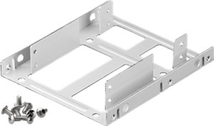 Double 2.5" hard disk installation frame to 3.5"