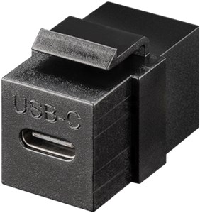 Keystone-Modul USB-C™-Verbinder, USB 3.2 Gen 2 (10 Gbit/s), schwarz