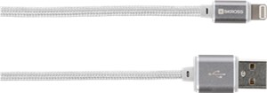Connettore Lightning Charge'n Sync - Steel Line, bianco