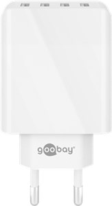 4-way USB Charger (30 W), White