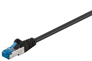 CAT 6A patch cable, S/FTP (PiMF), Black