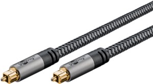 TOSLINK-Kabel, 1 m, Sharkskin Grey TOSLINK-Kabel, 1 m, Sharkskin Grey