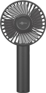 USB Hand Fan with Stand Function, Black USB Hand Fan with Stand Function, Black