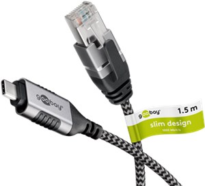 Ethernet-Kabel USB-C™ 3.1 auf RJ45, Slim, 1,5 m