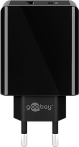 Dual USB-C™ PD (Power Delivery) Fast Charger (28 W), Black Dual USB-C™ PD (Power Delivery) Fast Charger (28 W), Black