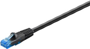 CAT 6/6A Outdoor-Patchkabel, U/UTP, schwarz