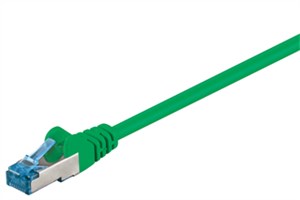 CAT 6A cavo patch, S/FTP (PiMF), verde, 0,5 m