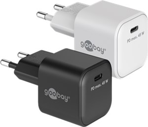 USB-C™ PD GaN Schnellladegerät Nano (45 W) weiß