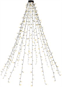 400 LED mantello di luci con anello per albero di Natale