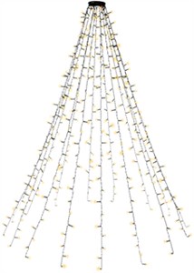 Guirlande Lumineuse à 400 LED avec Anneau pour Sapin de Noël, 16x 1,5 m