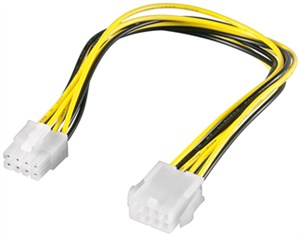 PC Stromkabel Verlängerung EPS, 8 Pin