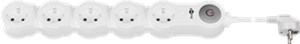 Flexible 5-way power strip with switch Flexible 5-way power strip with switch