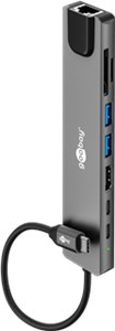 Slim 8-portowy koncentrator USB z HDMI™ i RJ45, 5 Gbit/s