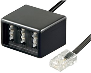 Adaptateur RJ45 8p8c male vers RJ11 6p4c femelle Boitier distribution  modulaire reseau