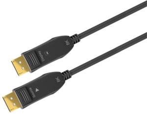 Optisches DisplayPort™ Hybrid-Verbindungskabel 2.0 (AOC), vergoldet Optisches DisplayPort™ Hybrid-Verbindungskabel 2.0 (AOC), vergoldet