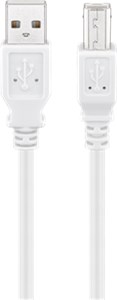 USB 2.0 Hi-Speed cable, white